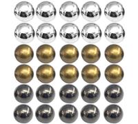 30 Botones de Plástico Perforados para Ropa - Curvos, Mini Semicirculares para Camisa