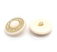 30 botones de resina de diamantes de imitación para suéteres, abrigos y vestidos de 16/21/25 mm