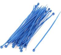 30 bridas de nailon autoblocantes de 10 cm, color azul