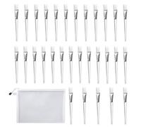 30 Brochas Para Aplicar Mascarilla Facial Y 1 Bolsa De Almacenamiento Blanca, Brochas De Maquillaje, Herramientas De Belleza Multifuncionales, Productos Portátiles Para El Cuidado De La Piel