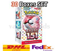 [30 CAJAS 1CT] Pokemon Card Scarlet & Violet 151 Booster Box 1 Case sv2a Coreano