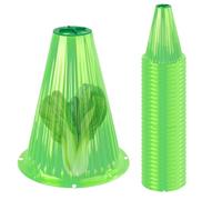 30 campanas para plantas, cubierta de invernadero, cubiertas para plantas, cubierta para macetas, campanas transparentes para jardín con cubierta de ventilación, protege de las inclemencias del tiempo
