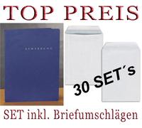 30 Carpeta de Solicitud de Trabajo PAGNA Select / 3-teilig Con Carril en Azul +