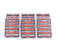 30 cartuchos de afeitar Taconic Shave de triple hoja para mangos de afeitar Gillette Atra, Atra Plus, Vector y Contour, tira lubricante de aloe para un afeitado más cómodo y apurado