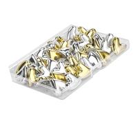 30 chinchetas de acero con forma de corazón barnizadas para colgar cuadros y particiones, clavos creativos de corazón para organización de pared del hogar