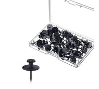 30 chinchetas decorativas de metal en forma de I para tablón de anuncios de corcho con cabeza plana para ganchos de corcho, boletines