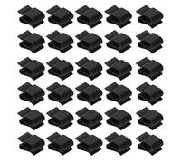 30 clips de alambre solar negros elegantes para un módulo eficiente, fácil instalación, materiales resistentes, 25 x 16 mm