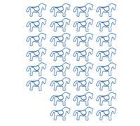 30 clips de papel con forma de caballo de 38 x 27 mm, clips de papel de metal para marcapáginas, clips de página para documentos, tarjetas, organización de fotos, clips de papel de caballo