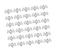 30 clips de papel con temática de Halloween, multiusos, de metal, clips decorativos para marcapáginas para material de oficina escolar, suministros de oficina de Halloween