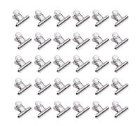 30 clips pequeños de bulldog, clips de bulldog pequeños, clips de bulldog pequeños, clips de toro, para bolsas de alimentos, fotos de imágenes, manualidades, oficina en casa (Plata, 22 mm)