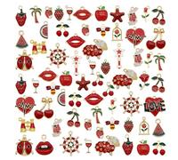 30 colgantes de esmalte mezclado para hacer joyas a granel, collar, pendientes, pulseras y manualidades