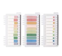 30 Colores Notas Adhesivas Grabable Marcador de Página Tiras de Resaltador de Texto 200 piezas/ paquetes, 3 paquetes (Morandi)