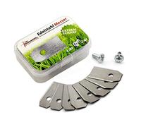 30 Cuchilla Cuchillo de repuesto para robot cortacésped Husqvarna y Gardena (0,75 mm), incluye tornillos, Premiumpreis®