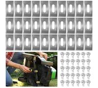 30 cuchillas de repuesto para robot cortacésped, accesorios para robot cortacésped, cuchillas compatibles con Automower/Gardena, acero inoxidable, orificio largo, 0,65 mm