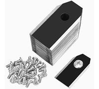 30 cuchillas de repuesto para robot cortacésped Willingood con 30 tornillos para todos los robots cortacésped Husqvarna Automower Gardena cortacésped (negro)