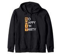 30 Cumpleaños Gracioso Tan Feliz Soy Treinta Treinta Años Sudadera con Capucha