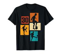 30 Cumpleaños Hombre Mujer Futbolista Fútbol 30 Años Camiseta