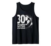 30 Cumpleaños Hombre Mujer Futbolista Fútbol 30 Años Camiseta sin Mangas