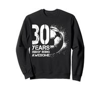 30 Cumpleaños Hombre Mujer Futbolista Fútbol 30 Años Sudadera