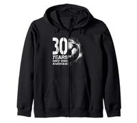 30 Cumpleaños Hombre Mujer Futbolista Fútbol 30 Años Sudadera con Capucha