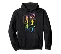 30 Cumpleaños Mujer Futbolista Fútbol 30 Años Sudadera con Capucha