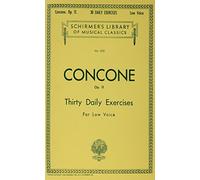 30 Daily Exercises, Op. 11: Schirmer Library of Classics Volume 555 Low Voice