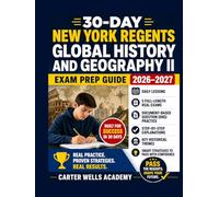 30-DAY NEW YORK REGENTS Global History and Geography II EXAM PREP GUIDE 2026-2027: Daily Lessons, DBQ Practice, 5 Real Regents Exams, Step-by-Step ... with Confidence (Regents Success in 30 Days™)