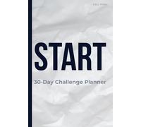 30-Day Self-Care Challenge Planner: Daily Goals, Priorities, Flexible Day Plan & Journal Page