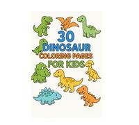 30 DINOSAUR COLORING PAGES FOR KIDS