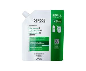 ¡30% DTO! Refill Dercos Technique Champú Anticaspa para Cabello Normal o Graso 390 ml
