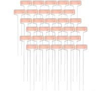 30 etiquetas de cobre para plantas de jardín, placas para plantas en forma de T, de acero inoxidable, resistentes a la intemperie, etiquetas para nombres para plantas en maceta, verduras, flores, 6,6