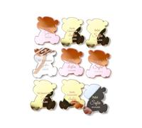 30 etiquetas de regalo de bautizo personalizadas, etiquetas acrílicas personalizadas con nombre de oso Mi Bautizo para baby shower, primera comunión, cumpleaños