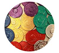30 fichas AA para medallones de sobriedad, lote a granel de aluminio, 5 cada 1 2 3 6 9 meses y 24 horas WEN Horas Alcohólicos Anónimos