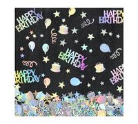 30 G Confeti Cumpleaños Multicolor,Confeti Decoracion Mesa,HMCEY Confetis Brillante Manualidades,Confetis Happy Birthday,Confetti Boda para Carnaval, Fiestas,Baby Shower, Aniversarios