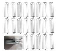 30 ganchos de cortina de acero inoxidable de metal, ganchos para cortinas, ganchos de metal, ganchos para colgar cortinas, ganchos para colgar cortinas, ganchos plegables para todos los hogares