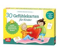 30 Gefühlekarten für Kinder: Sozial-emotionale Entwicklung fördern. Emotionen beschreiben und ausdrücken. Lösungen finden, Empathie lernen. Mit Impulsfragen. Ideal für Kita, Grundschule & in Therapie