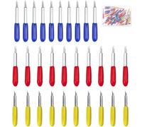 30 Hojas de Cuchillas de Repuesto Compatibles con Cricut Air 2/Air 3/Maker 3/Expression, Cuchillas de Corte 30/45/60 Grados