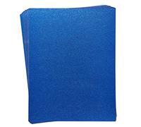 30 hojas de papel de cartulina con purpurina azul real para proyectos de artes y manualidades, decoración de fiesta de bricolaje, tamaño carta (8.5 x 11 pulgadas)