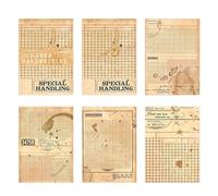 30 hojas decorativas Retro antiguas para escribir cartas, diario, planificador, tarjeta, arte, de cuaderno de antiguo