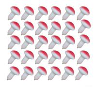 30 hongos de espuma para añadir detalles divertidos a la serie de estilo de escritorio y contenido visual de Shelfscapes (rojo)