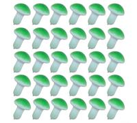 30 hongos en miniatura para decoración del hogar y accesorios de fotografía para mejorar exhibiciones y manualidades con material de espuma ligera (verde)