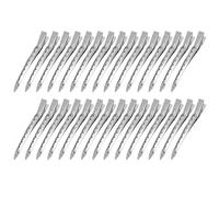 30 horquillas plateadas para el pelo para mujer con forma de pico de pato para mujeres y niñas