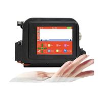 30 idiomas 12.7/25.4 mm Mini impresora portátil código de barras QR logo fecha de caducidad Impresora de inyección de tinta manual de secado rápido para etiquetado y codificación (Con 2 tintas-25,4