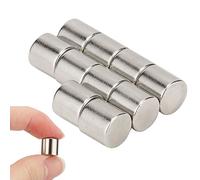30 imanes de neodimio de 3/8 x 3/8 pulgadas, imanes pequeños, imanes permanentes de tierras raras, imán de neodimio fuerte para nevera multiusos, pizarra blanca, manualidades científicas, imanes de oficina, 10 x 10 mm
