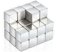 30 imanes fuertes, 8 x 8 x 8 mm, pequeños imanes de neodimio, extrafuertes, pequeños rectangulares, imanes fuertes para frigorífico, pizarra blanca
