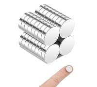 30 imanes pequeños para frigorífico, 12 x 3 mm, extra fuertes para pizarras magnéticas, pizarras blancas, tablones de anuncios y manualidades