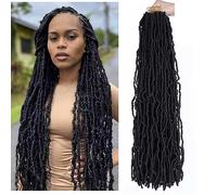 30 Inch Soft Locs Crochet Hair 6 Packs Faux Locs Crochet Hair for Black Women for Butterfly Locs Hair (30 Inch (Pack of 6), 2#)