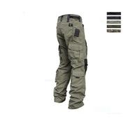 (30,Khaki)Mens Tactical Cargo Pants Army Military Multi-pocket Outdoor BDU Combat Trousers