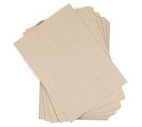 30 láminas Cartulina 400 g/m² gruesa y flexible, DIN A4, 0.6 mm, kraft gris rústico, Cartón compacto fino 100% reciclado. Para manualidades, maquetas, tarjetas, enmarcar fotos, envíos