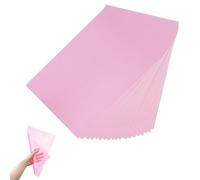 30 Láminas de PVC Translúcido Flexible, Tamaño A4 30x21 cm, 0,3 mm de Grosor - Para Manualidades, Proyectos de Bricolaje, Decoración de Ventanas y Exposiciones (Rosa)